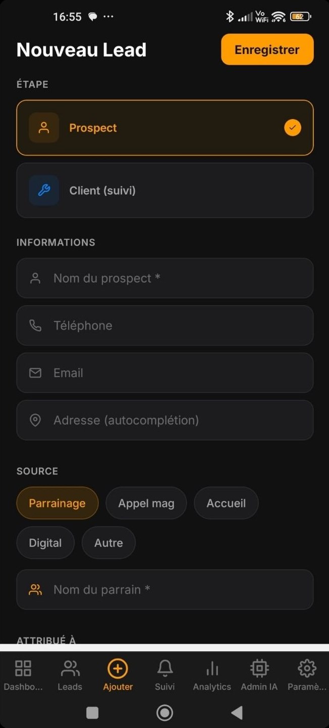 Création d’un lead dans NexDeal